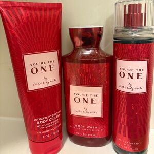 Bath and Body Works You're the One set: body cream, wash, and spray